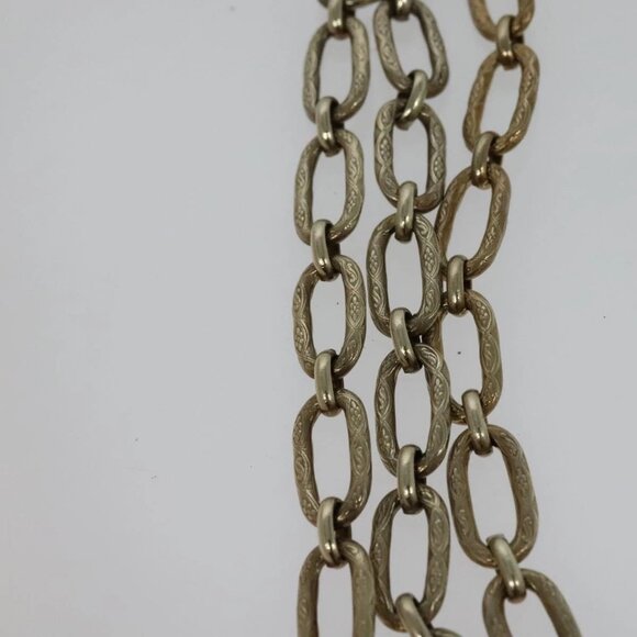 CHANEL Chain Stone Camelia Shoulder Bag Satin Pink CC Auth - Picture 11 of 16